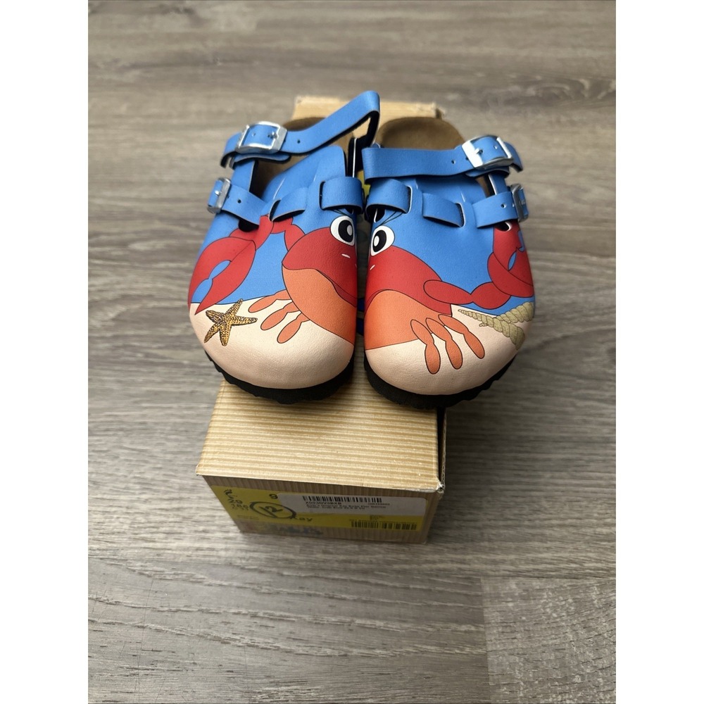 Birki's Boys' Kay Birko Flor Clogs Crabs Size C 11
